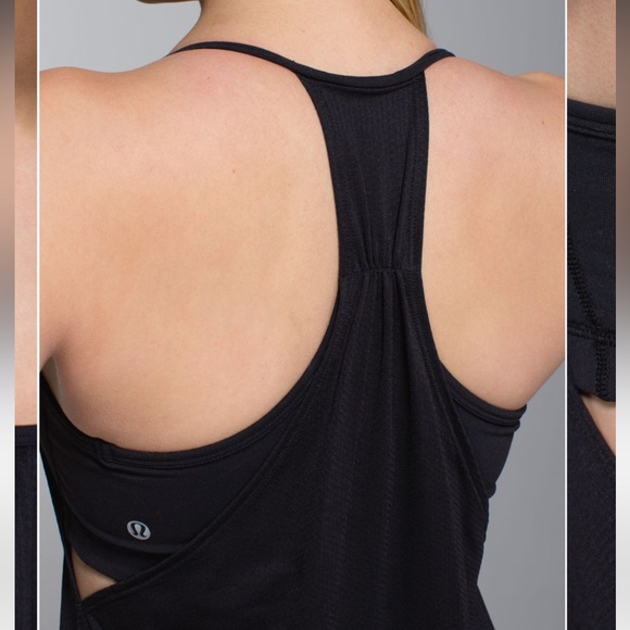 Lululemon No Limit Tank Black Excellent Condition Size 10 - Picture 2 of 8